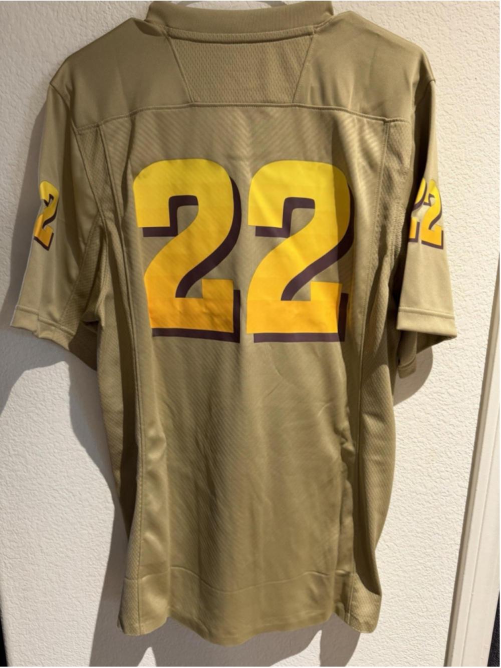adidas Arizona State Sun Devils Football Jersey Gold #22 Size M - Picture 5 of 6